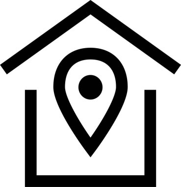 navigasyon simgesi işaret vektör çizimi