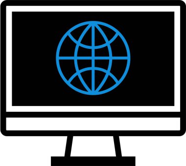 küresel ağ. Basit resimleme