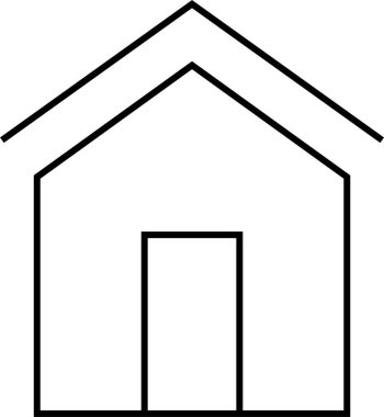 Gayrimenkul simgesinin vektör illüstrasyonu