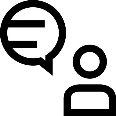 sohbet simgesi vektör illüstrasyonu