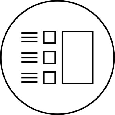 Web arayüzü simgesi, vektör illüstrasyonu