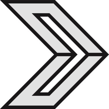 kullanıcı arayüzü ok simgesi, vektör illüstrasyonu