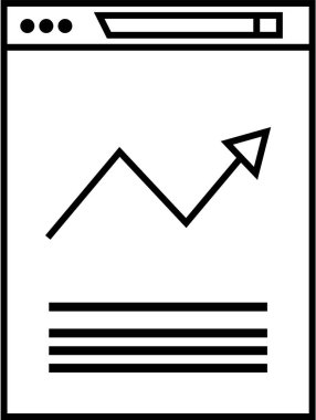 Basit web bilgi simgesi, vektör illüstrasyonu