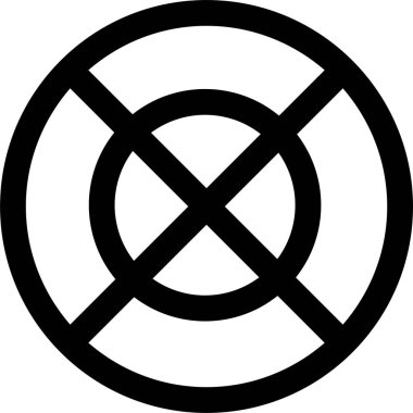 Hedef. Web simgesi basit illüstrasyon