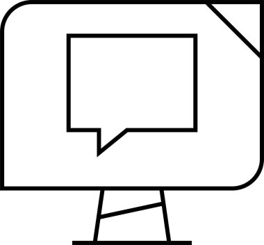 SMS ve Metin konuşma ikonu vektör illüstrasyonu