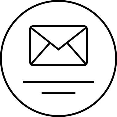 Posta simgesinin vektör illüstrasyonu