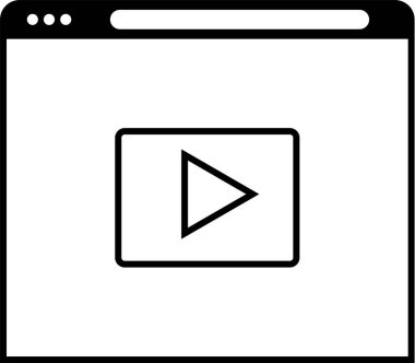Web arayüzü simgesi, vektör illüstrasyonu