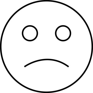 yüz simgesi, vektör illüstrasyonu 