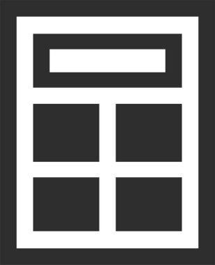 Web arayüzü simgesi, vektör illüstrasyonu