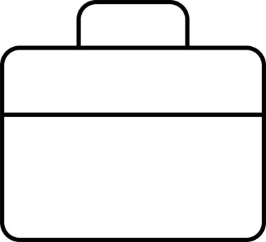 Çanta. Web simgesi basit illüstrasyon