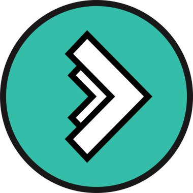 İnternet Web Arrow Simgesi, Vektör İllüstrasyonu