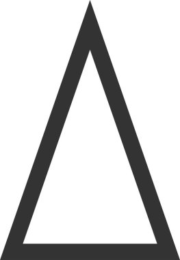 üçgen soyut işaret vektör çizimi