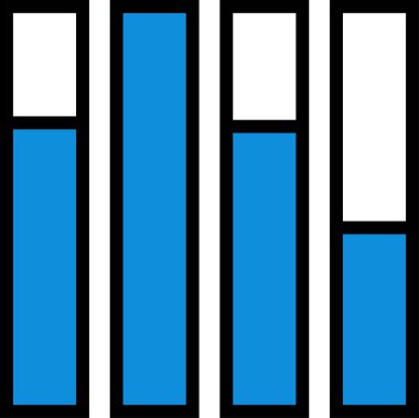 Bar çizelgesi. Web simgesi