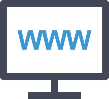www web sitesi konsept simgesi, vektör illüstrasyonu