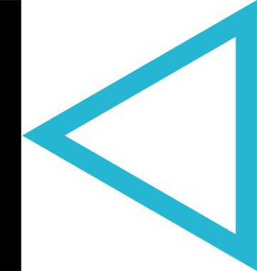 Basit arka ok simgesi, vektör illüstrasyonu