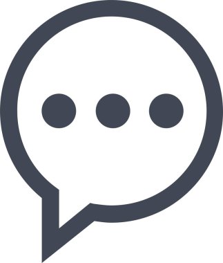 sohbet simgesi vektör illüstrasyonu