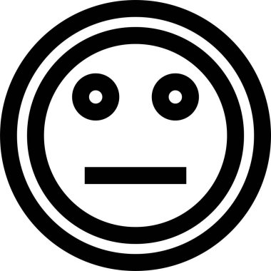 yüz simgesi, vektör illüstrasyonu 