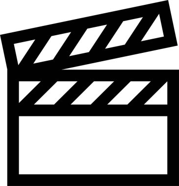 film. Web simgesi basit illüstrasyon