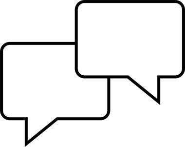 sohbet simgesi vektör illüstrasyonu 