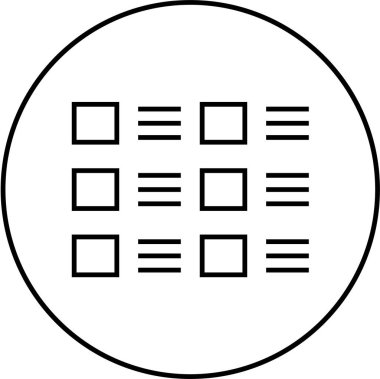 Web arayüzü simgesi, vektör illüstrasyonu