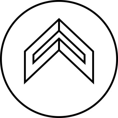 kullanıcı arayüzü ok simgesi, vektör illüstrasyonu