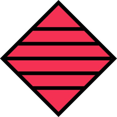 Basit satır simgesi, vektör illüstrasyonu