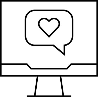 SMS ve Metin konuşma ikonu vektör illüstrasyonu