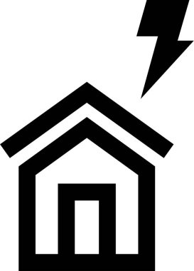 Ev. Web simgesi basit illüstrasyon