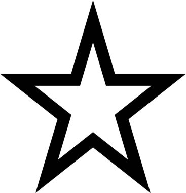 Yıldız. Web simgesi basit illüstrasyon