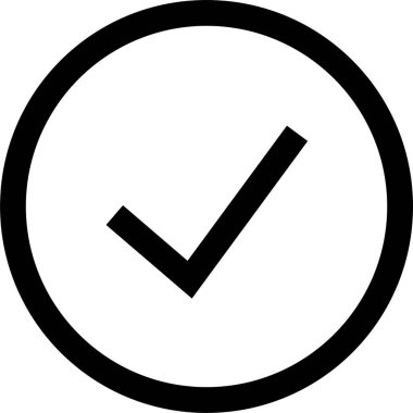 Basit işaretleme simgesi, vektör illüstrasyonu