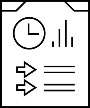 rapor simgesi vektör illüstrasyonu 