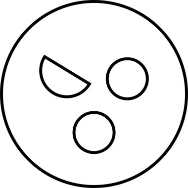 emoji yüz vektör illüstrasyonu