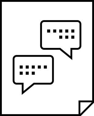 SMS ve Metin konuşma ikonu vektör illüstrasyonu