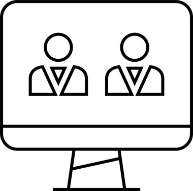 Basit web bilgi simgesi, vektör illüstrasyonu