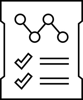 rapor simgesi vektör illüstrasyonu 