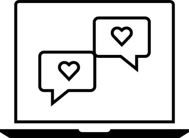 SMS ve Metin konuşma ikonu vektör illüstrasyonu