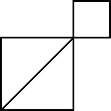boş bir kare arkaplan çerçevesinin siyah ve beyaz vektör çizimi