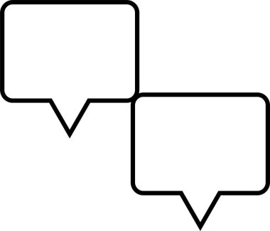 SMS ve Metin konuşma ikonu vektör illüstrasyonu