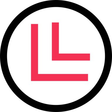 Destansı kenarların basit simgesi, vektör illüstrasyonu