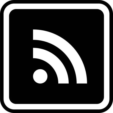 Sosyal medya rss, vektör illüstrasyonu