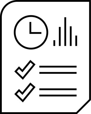 rapor simgesi vektör illüstrasyonu 