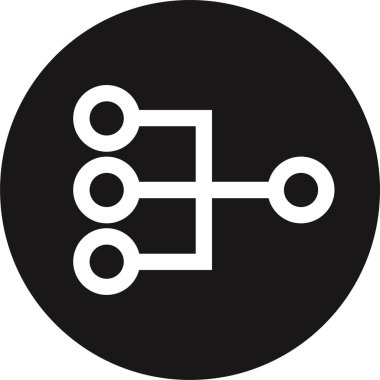 Basit internet bağlantısı simgesi, vektör illüstrasyonu