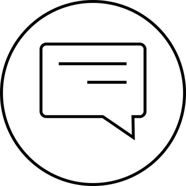 Sohbet balonu Basit resimleme