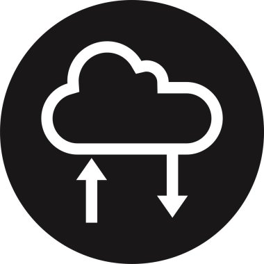 Basit internet bağlantısı simgesi, vektör illüstrasyonu