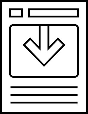 İndir. Web simgesi basit illüstrasyon