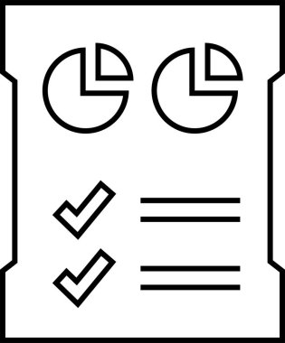 rapor simgesi vektör illüstrasyonu 