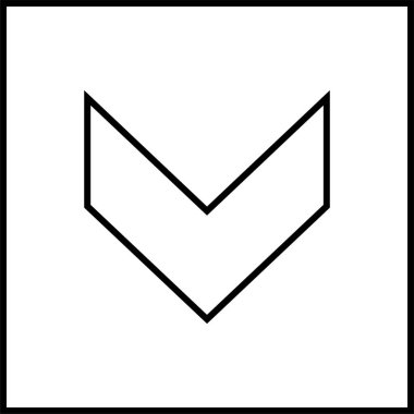 kullanıcı arayüzü ok simgesi, vektör illüstrasyonu