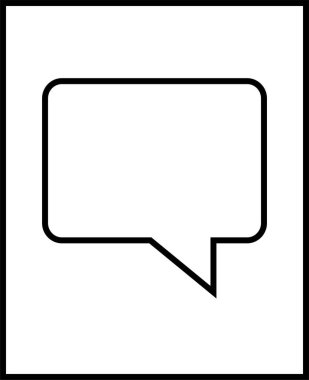 SMS ve Metin konuşma ikonu vektör illüstrasyonu