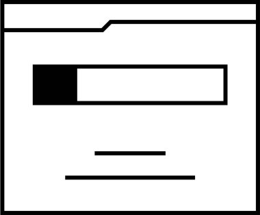 Web arayüzü simgesi, vektör illüstrasyonu