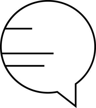 SMS ve Metin konuşma ikonu vektör illüstrasyonu